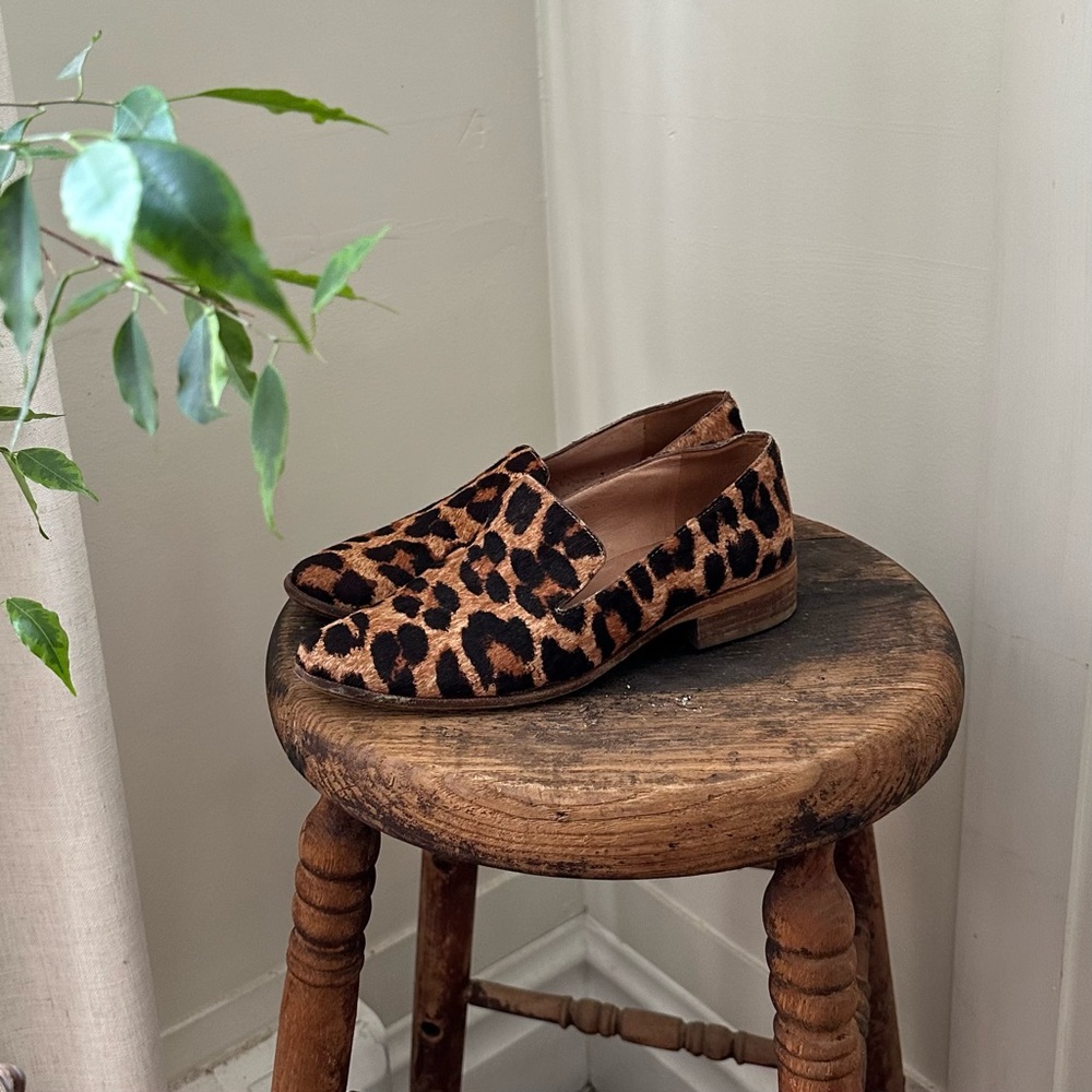 Rare Madewell Orson Calfhair Leopard Loafers